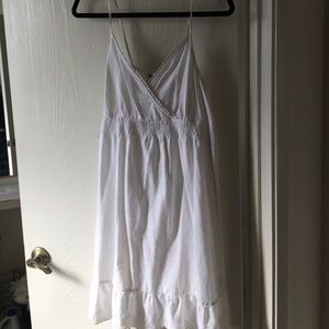 Linen white dress