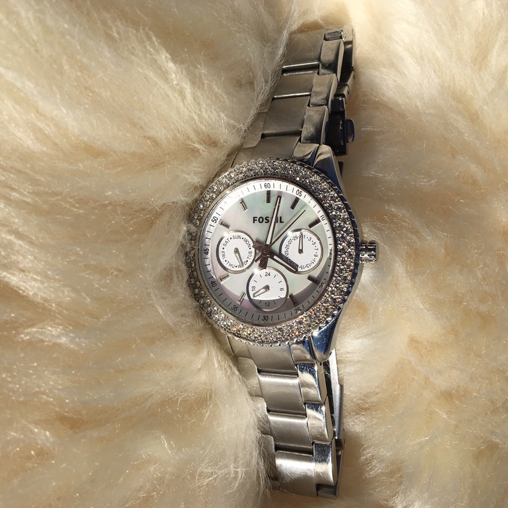 Crystal Fossil Watch