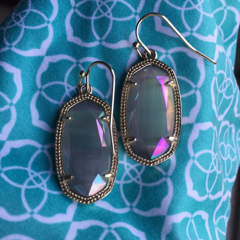 SOLD Iridescent Slate Dani Earrings