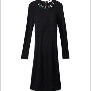 Tory Burch Embellished Black Dress - Size Medium