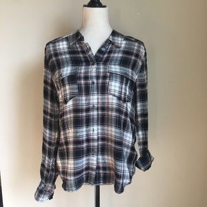 Paige plaid shirt NWT