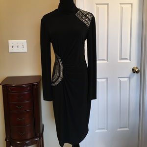 Cache dress black fitted dress