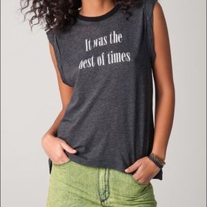 Wildfox 'Best of Times' Sleeveless T-Shirt, XS