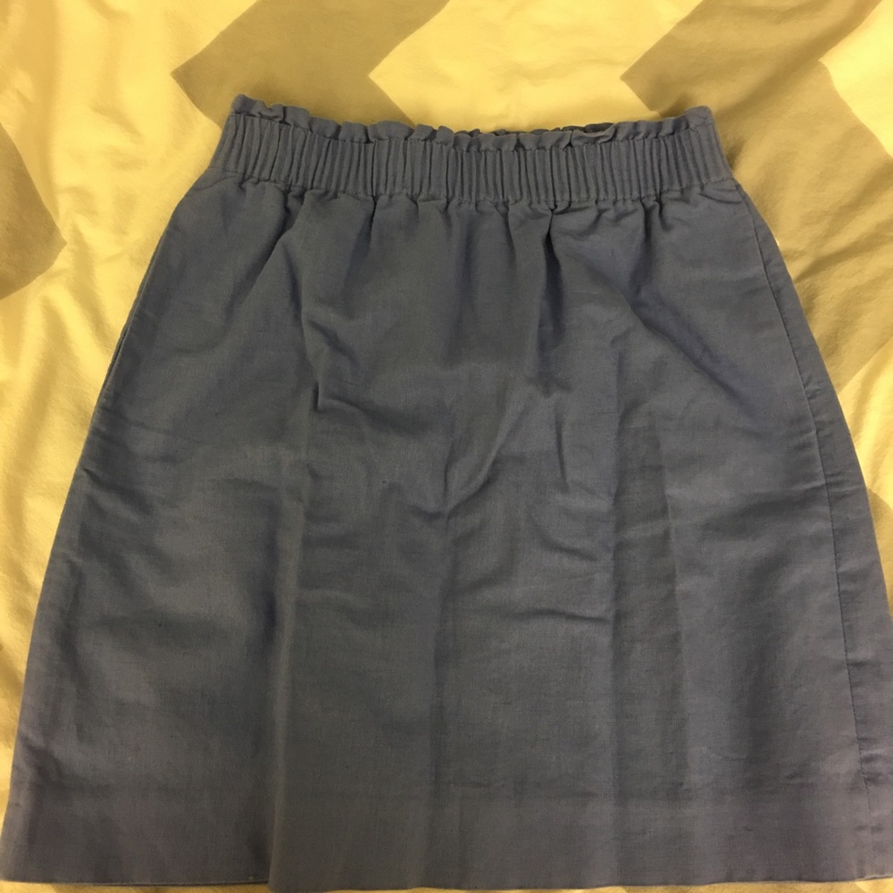 JCREW periwinkle mini skirt
