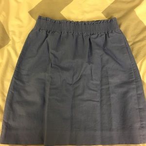 JCREW periwinkle mini skirt
