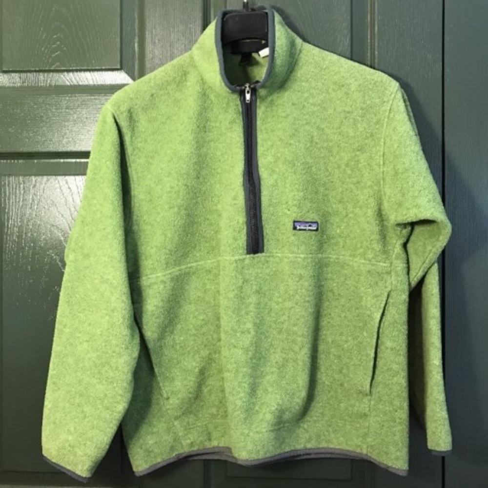 Patagonia synchilla pullover fleece green large