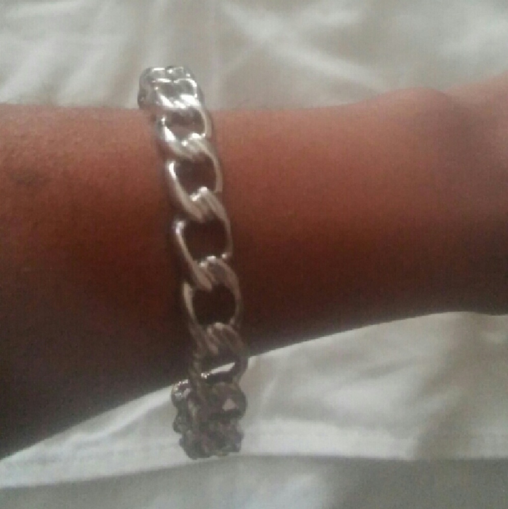 Silver link bracelet