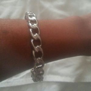 Silver link bracelet
