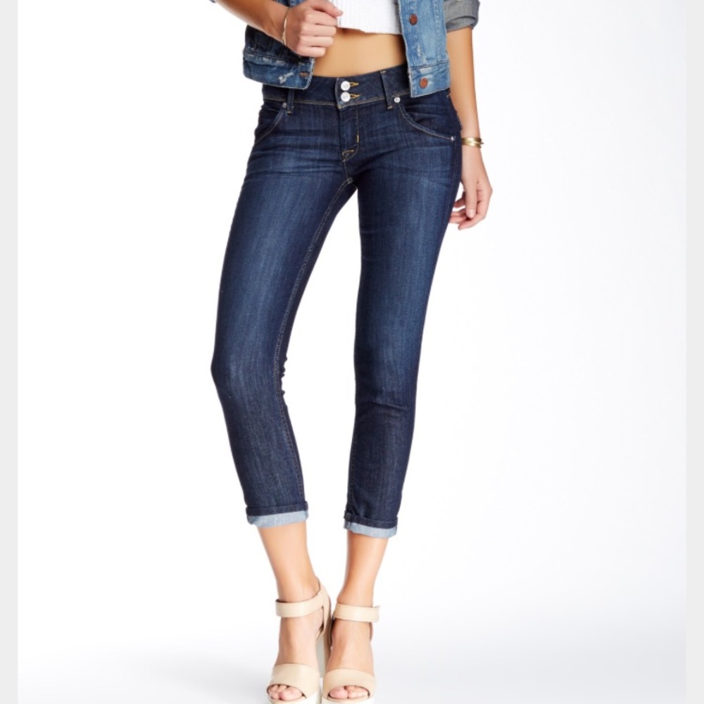 HUDSON JEANS CROPPED COLLIN FLAP SKINNY