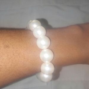 Faux pearl bracelet
