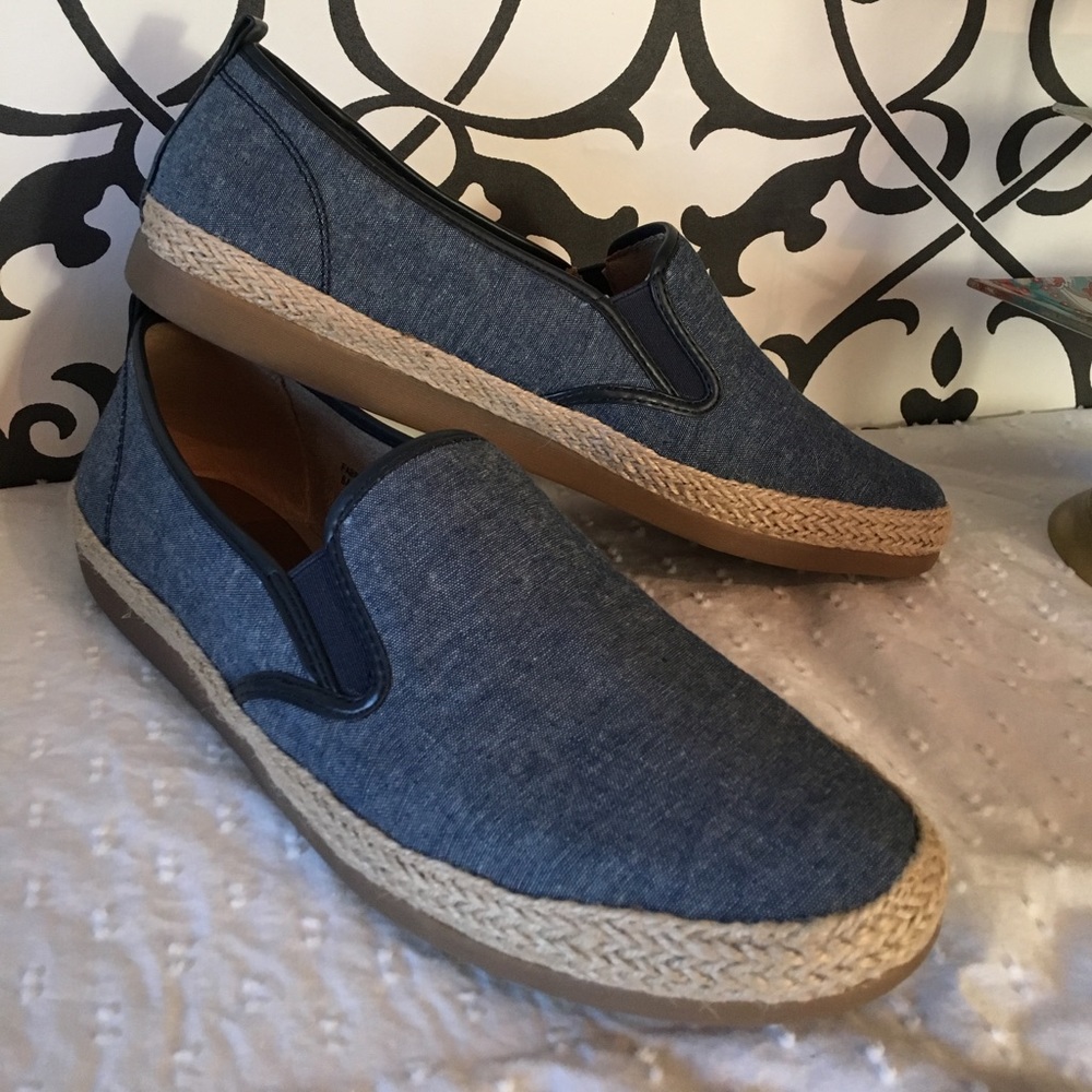 Denim Blue Slip-on Sneakers