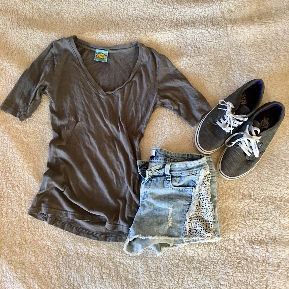 C&C California basic grey t-shirt