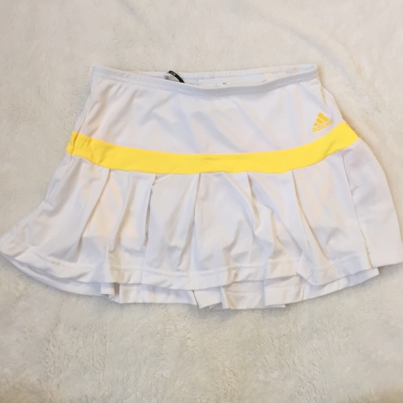 adidas Pants - White Adidas Tennis Skirt with Shorts (Skort)