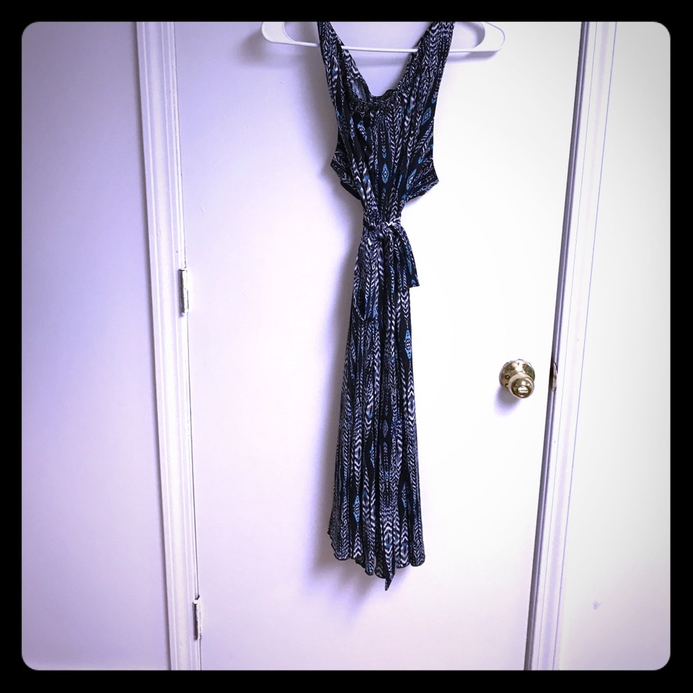 Blue and black slip dress size 20W