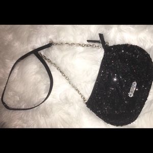 New York & Company Sequins cross body purse.