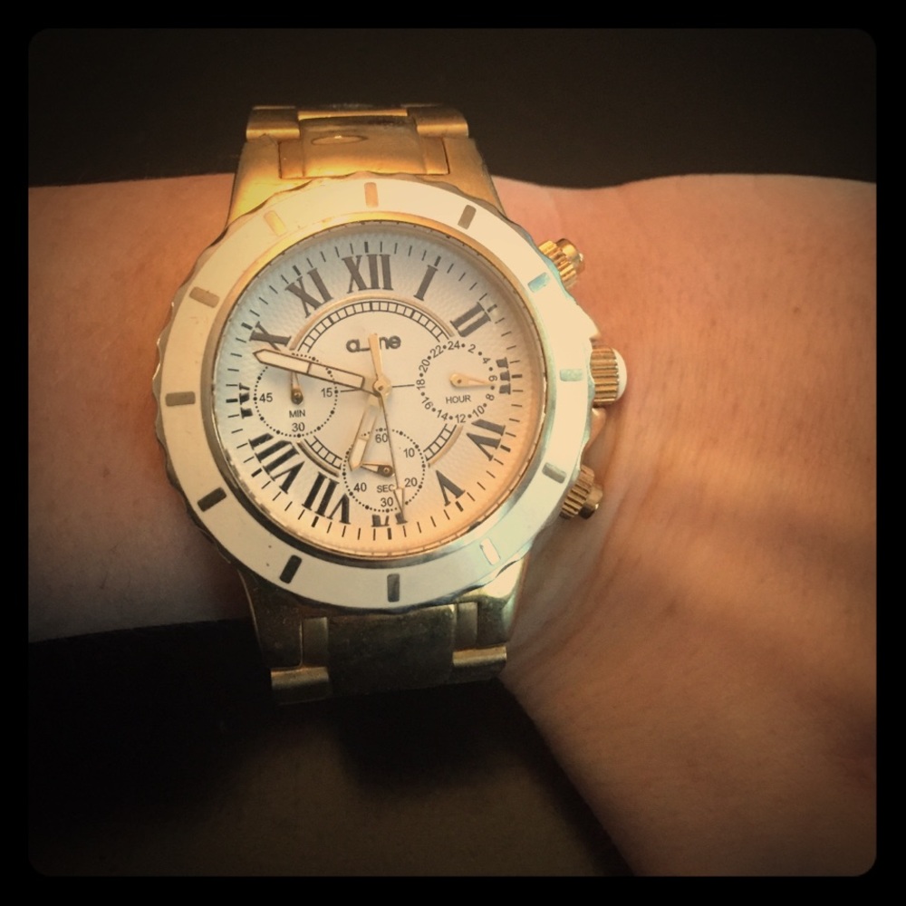 Beautiful gold a_line watch