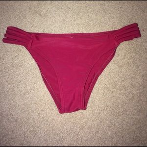 maroon bikini bottoms