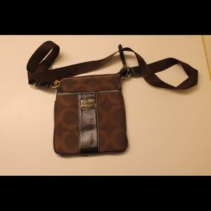 Brown coach crossbody