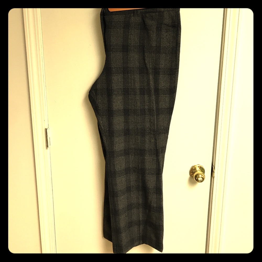 Lane Bryant grey, red, blue work pants size 22R