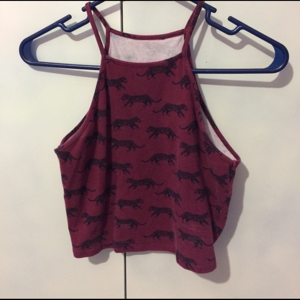 Printed crop tank