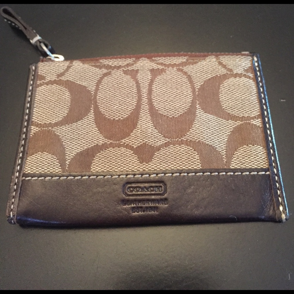 Coach skinny wallet/change purse