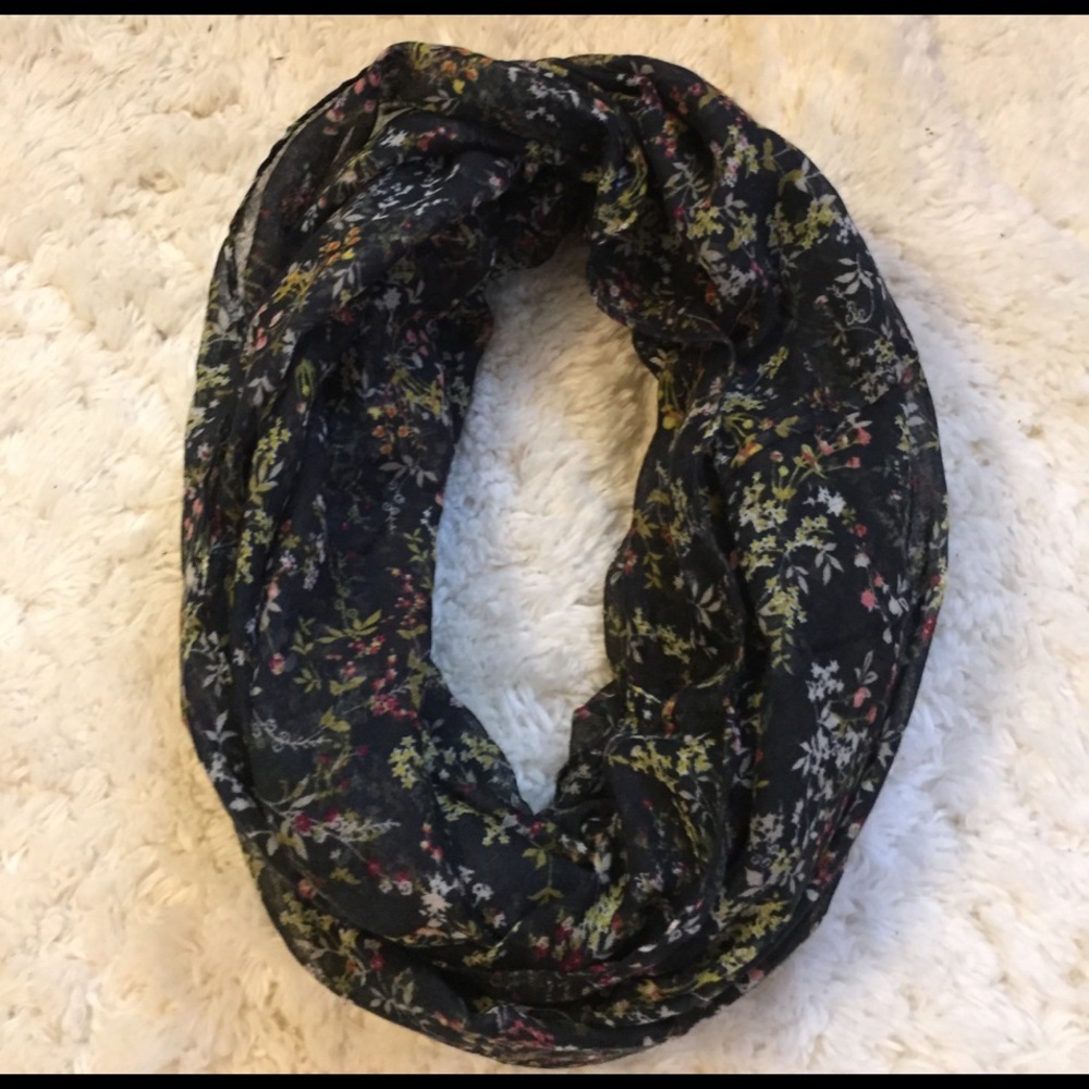 Floral infinity scarf