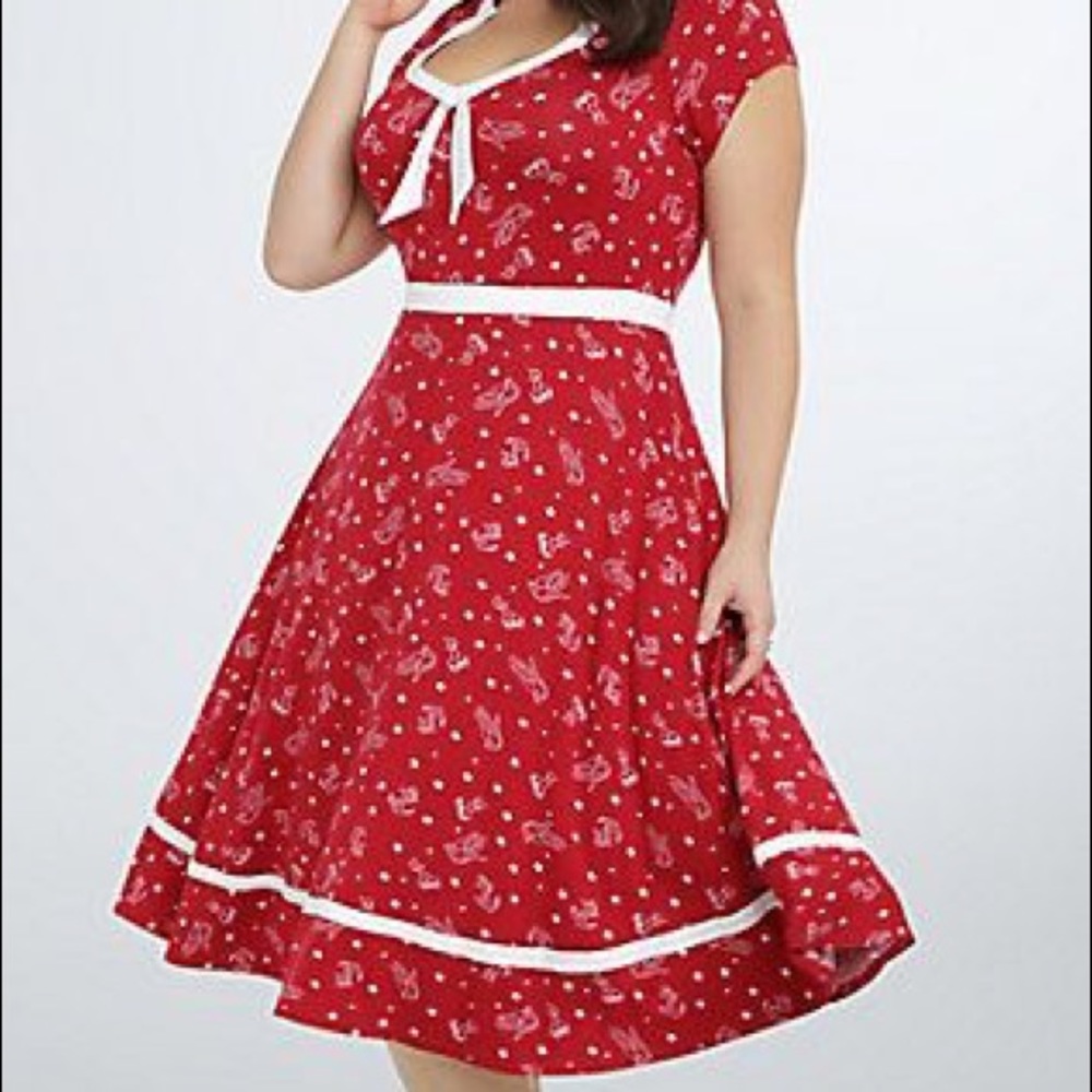 Torrid Rockabilly Retro Chic Sailor Dress