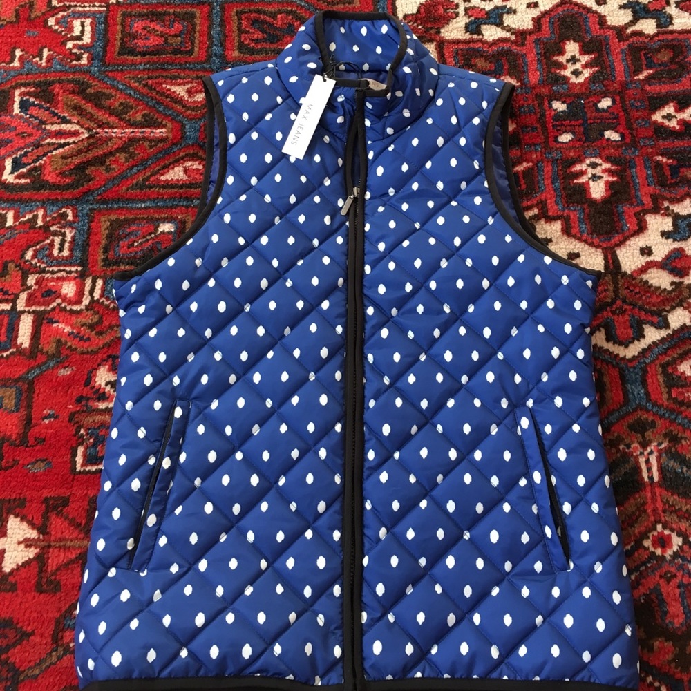 Quilted vest by Max Jeans, size Medium