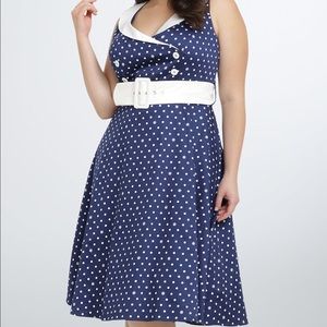 Torrid Rockabilly Retro Chic Sailor Dress Pinup