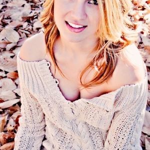 Cozy sweater, off the shoulder