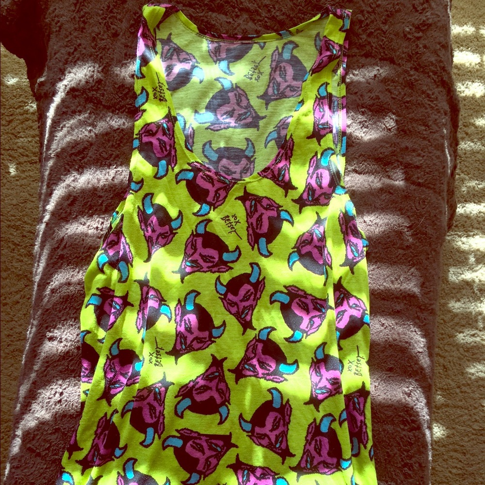RARE Betsey Johnson Devil Tank Tunic
