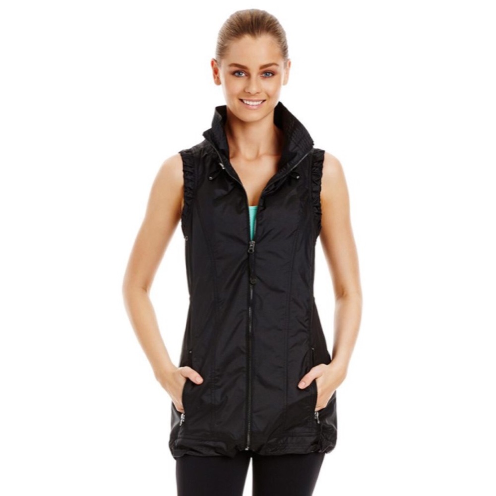 Lorna Jane Black Label Fuse Sleeveless Jacket Vest