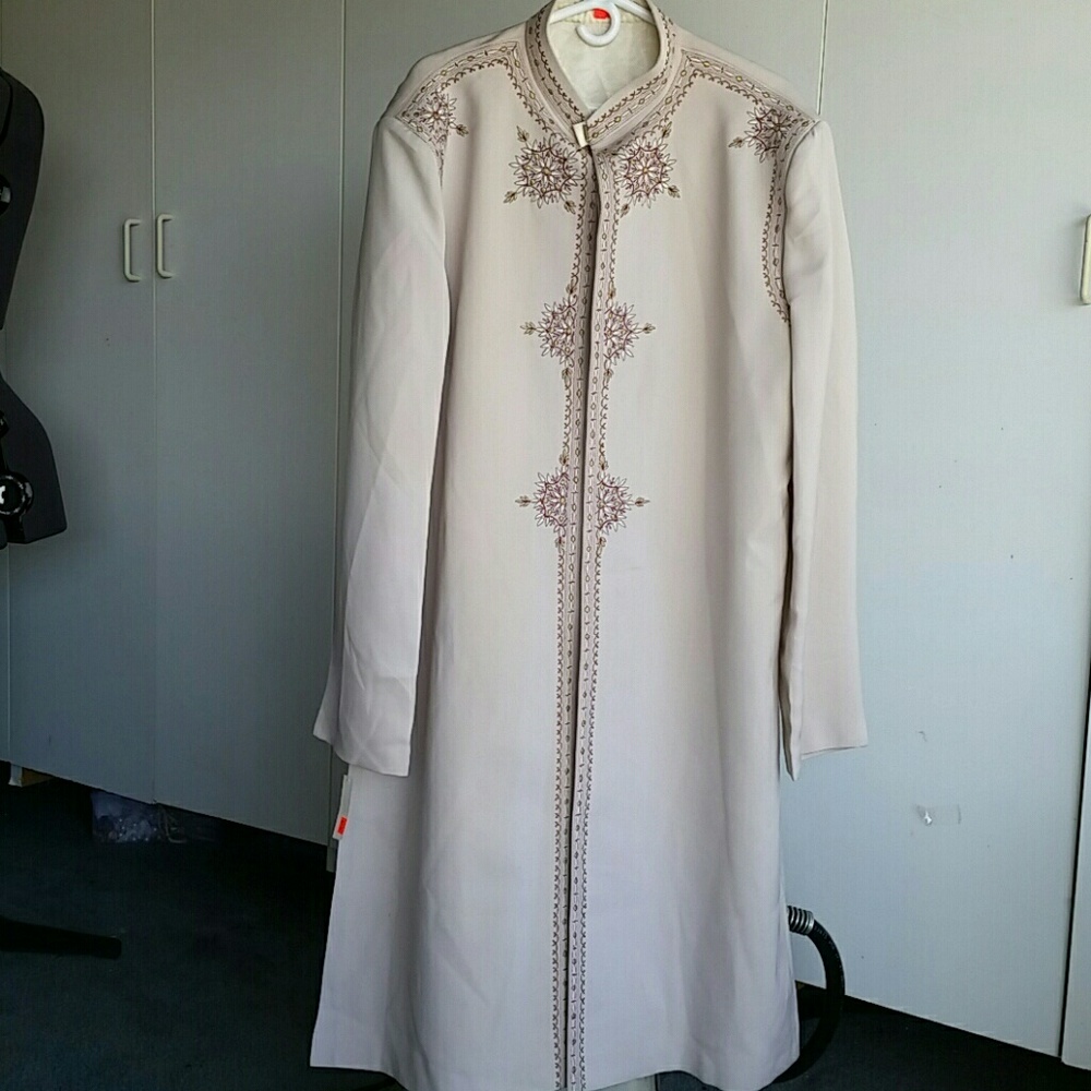 MEN'S Indian Sherwani.  Long coat 2 pc  set