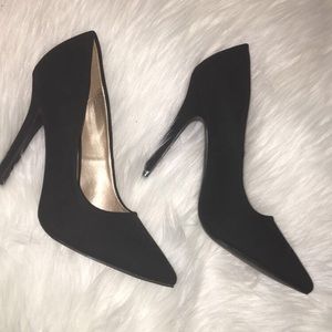 Charlotte Russe Black suede heels.