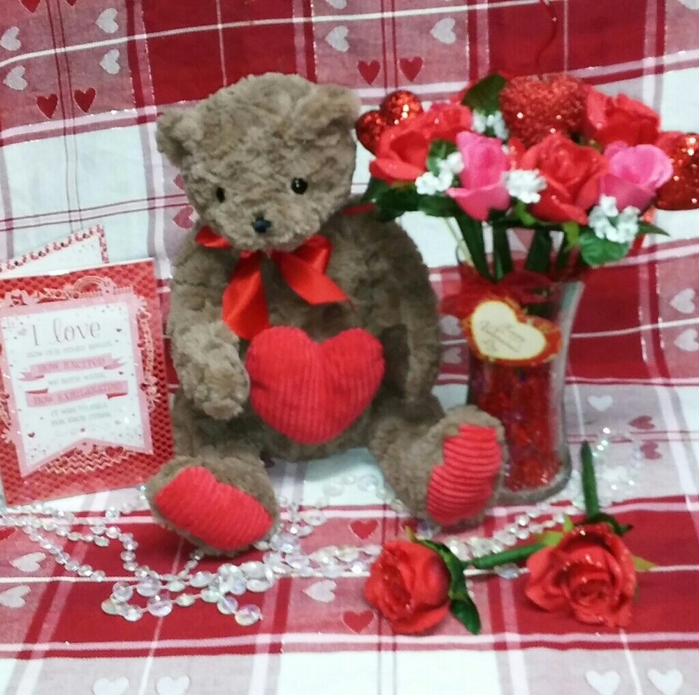Valentine's DAY Bear Set, BRAND NEW!!
