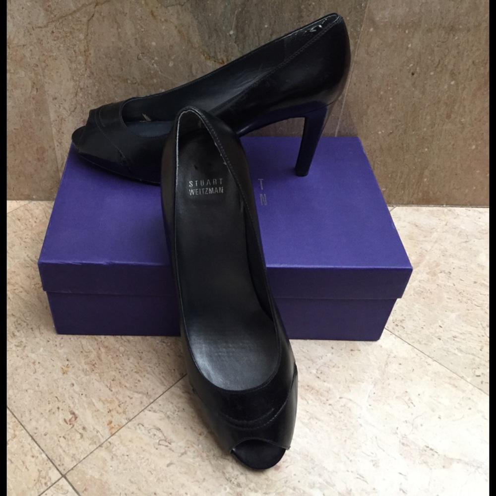 Stuart Weitzman Overit peeptoe platform pump