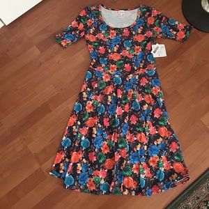 LulaRoe Nicole Dress- LARGE