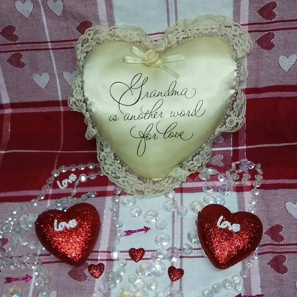 Grandma HEART Pillow