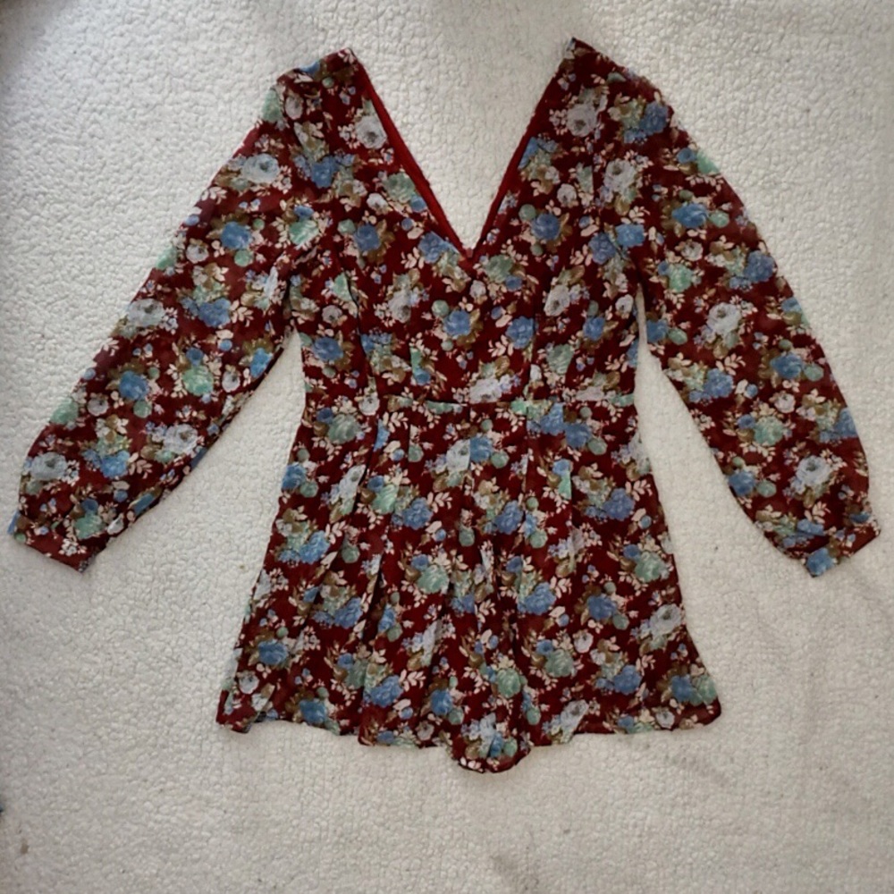 Boho Deep V Romper
