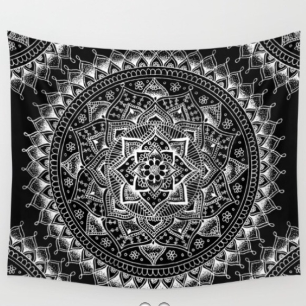 MUST SELL Black Mandala Tapestry