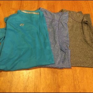 Lot of 3 men's Russell Athletic shirts