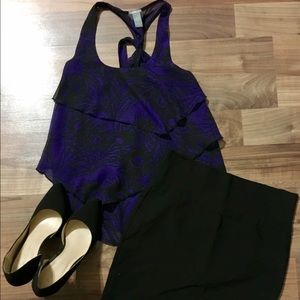 Purple & Black Tank