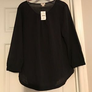 Black J.Crew Blouse BMWT