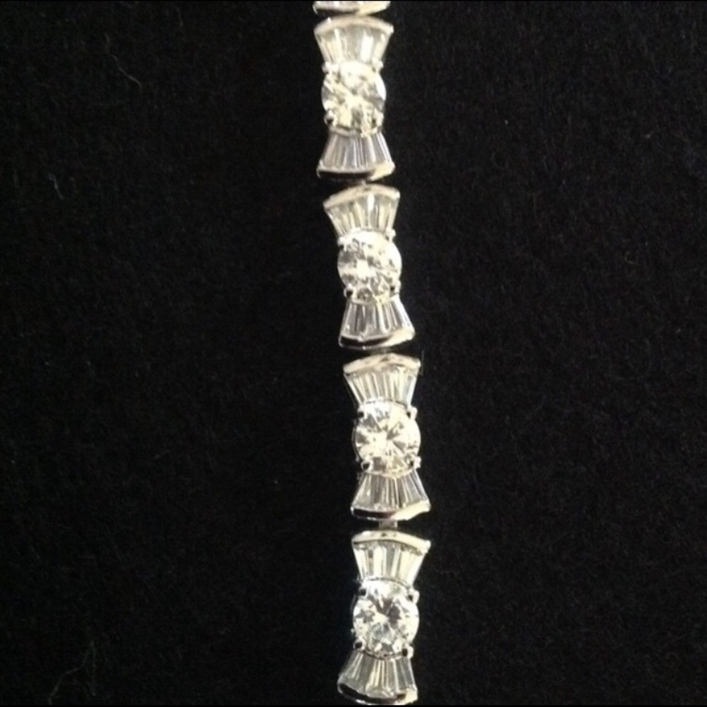 925 Silver CZ bracelet 7"
