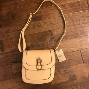 Beige Bass Cross body Purse