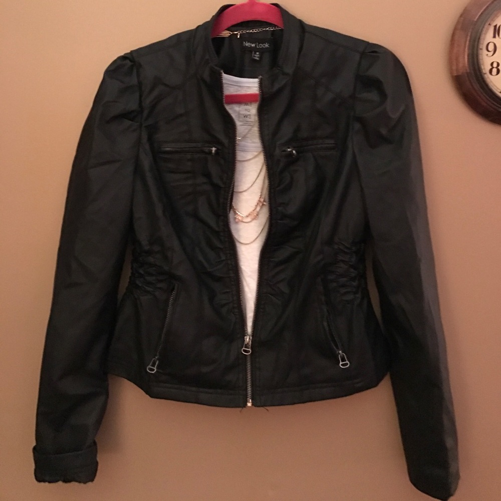 Faux leather jacket
