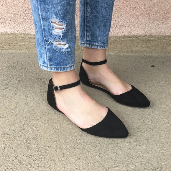 1 left!! Suede Ankle Flat Black - Picture 3 of 6