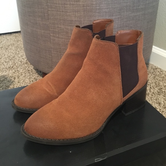Free People Shoes - Brown Suede Booties
