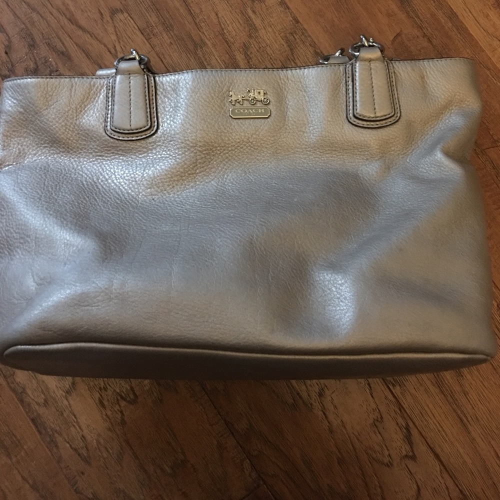 Gold coach purse