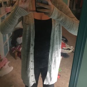 Gray Long Cardigan